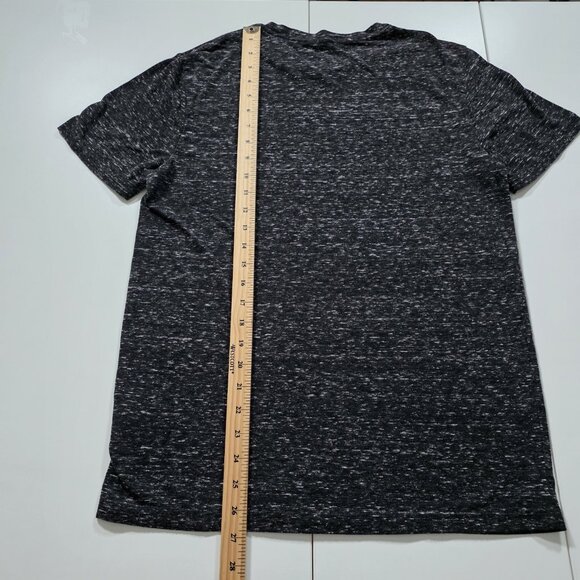 AllSaints T Shirt Mens M Heathered Gray SS Threat Tonic Crew Embroidered Logo - Picture 6 of 11